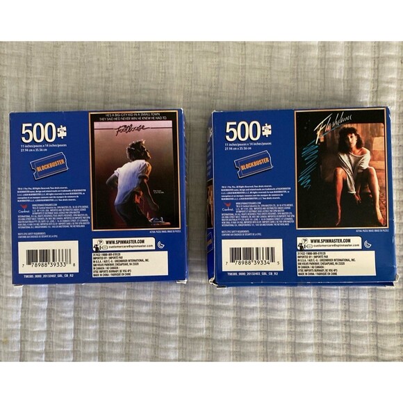 Set of 2 Blockbuster 80’s Movies Puzzles FLASHDANCER AND FOOTLOOSE - Picture 4 of 4